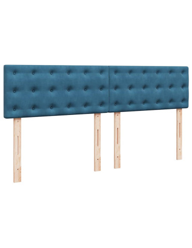 Struttura Letto Pouf con Materasso 160x200 cm in Velluto