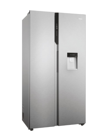 Haier SBS 90 Serie 5 HSR5918DWMP frigorifero side-by-side Libera installazione 521 L D Platino, Acciaio inox