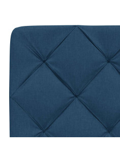 Letto con Materasso Blu 90x190 cm in Tessuto