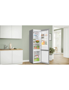 Bosch Serie 4 KGN397LDF Frigorifero combinato da libera installazione 203 x 60 cm Metal look Classe D 2