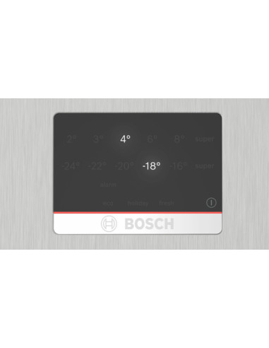 Bosch Serie 4 KGN397LDF Frigorifero combinato da libera installazione 203 x 60 cm Metal look Classe D