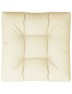 Cuscino per Pallet Crema 80x80x12 cm in Tessuto