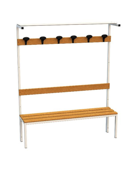 PANCA IN ACCIAIO LEGNO+ALZATA 150CM