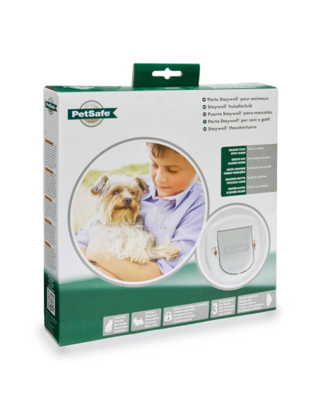 PetSafe Porta Basculante per Animali a 4 Modalità 280 Bianca