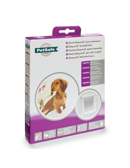 PetSafe Porta per Animali a 2 Direzioni 715 Piccola 17,8x15,2cm Bianca