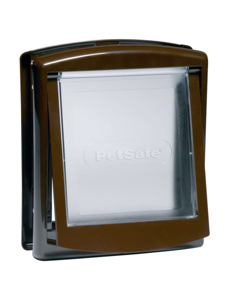 PetSafe Porta per Animali 2 Direzioni 730 Piccola 17,8x15,2 cm Marrone