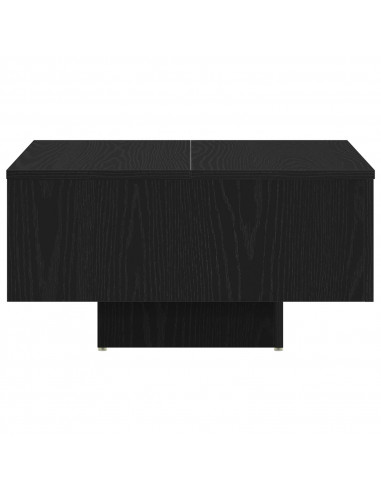 Tavolino da caffè  Nero Rovere 60x60x31,5 cm in legno ingegnerizzato