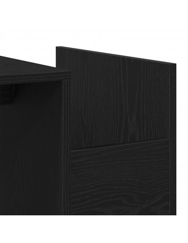 Tavolino da caffè  Nero Rovere 90x45x35 cm in Legno Ingegnerizzato