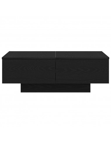 Tavolino da caffè  Nero Rovere 90x60x31 cm in legno ingegnerizzato