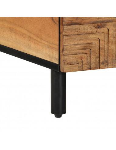 Tavolino da caffè 80x54x40 cm in legno massello di acacia