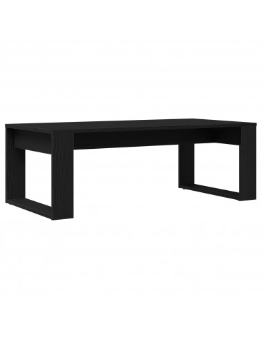 Tavolino da caffè in rovere nero 102x50x35 cm in legno ingegnerizzato