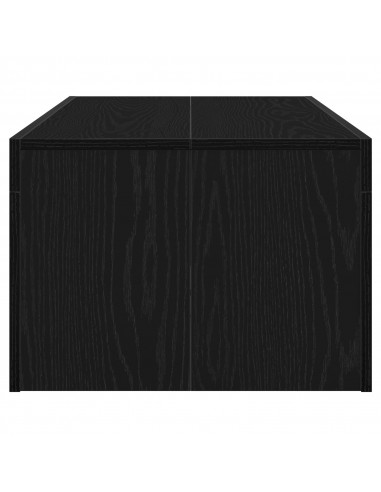 Tavolino da caffè Nero Rovere 102x50x35 cm Legno ingegnerizzato