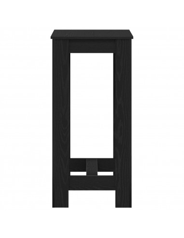 Tavolo bar  in legno ingegnerizzato nero 51x50x103,5 cm