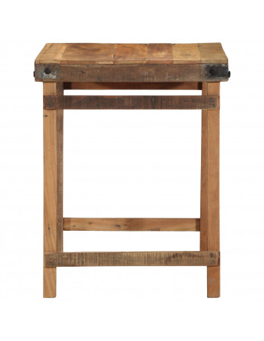 Tavolo da pranzo  55x60x76 cm in legno riciclato