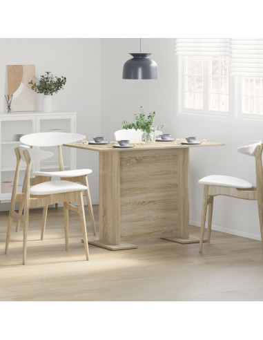 Tavolo da pranzo  in rovere Sonoma 110x60x75 cm in legno ingegnerizzato