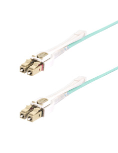 StarTech.com Cavo in fibra ottica multimodale OM4 LC a LC (UPC) con linguette push-pull, 3m, 50/125µm, Reti 100G, Insensibile a