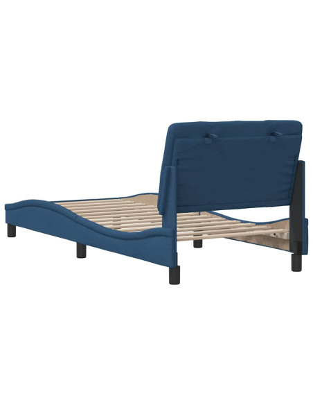 Giroletto senza Materasso Blu 90x190 cm in Tessuto