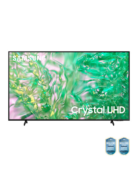 Samsung TV Crystal UHD 4K 50” UE50DU8070UXZT Smart TV Wi-Fi Black 2024, Processore Crystal 4K, 4K Upscaling, AirSlim Design, O