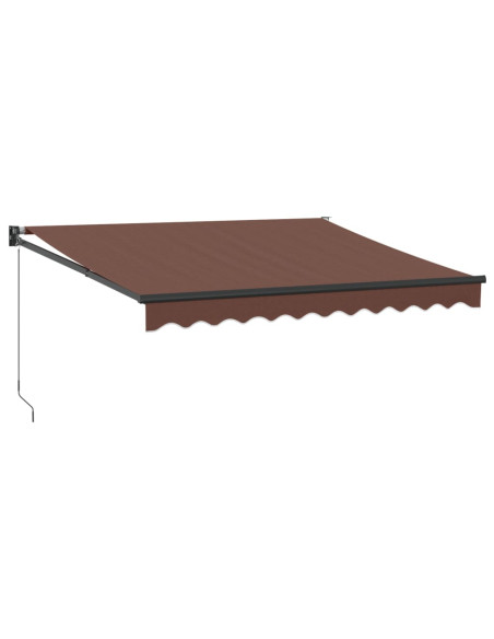 Tenda Sole Retrattile Manuale 300x250 cm Marrone