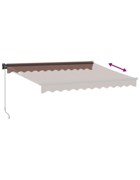 Tenda Sole Retrattile Manuale 300x250 cm Marrone