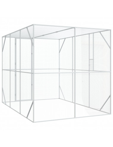 voliera  antracite 302x206x214 cm in acciaio