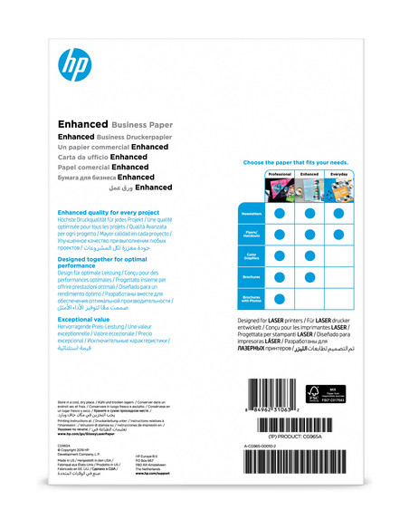 HP Confezione da 150 fogli carta professionale per stampe laser lucida 150 g/m² A4/210 x 297 mm