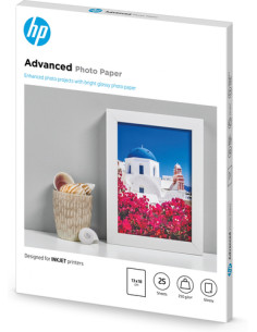 HP Carta fotografica Advanced, lucida, 250 g/m2, 13" x 18" (127 x 178 mm), 25 fogli 2