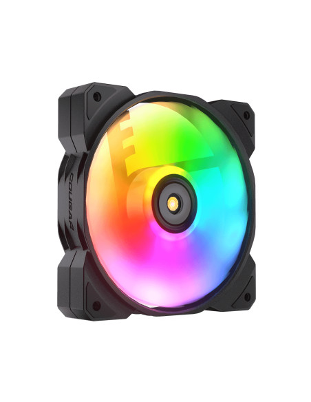 COUGAR Gaming CF-MHP12HB3-RGB Case per computer Raffreddatore d'aria 12 cm Nero, Bianco 3 pz