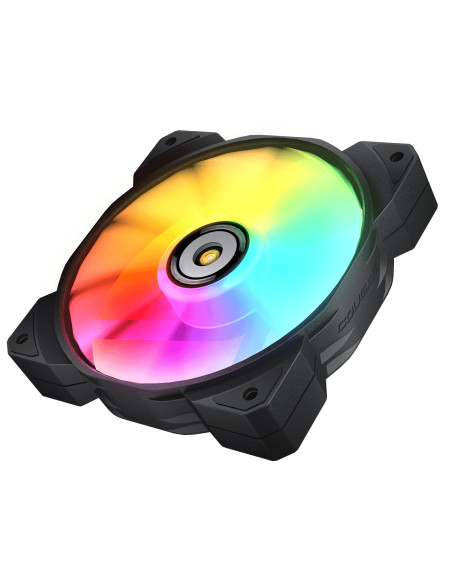 COUGAR Gaming CF-MHP12HB3-RGB Case per computer Raffreddatore d'aria 12 cm Nero, Bianco 3 pz