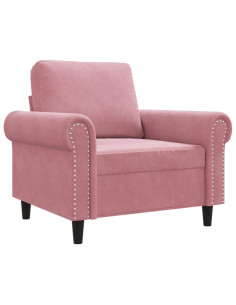 Poltrona Rosa 60 cm Velluto