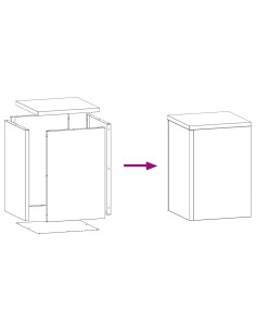 Supporto per piante 2 pcs Oliver verde 24 x 24 x 35 cm Acciaio