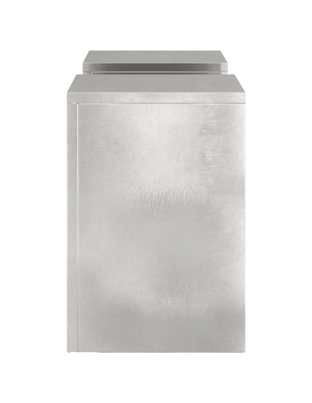Supporti per Piante da Esterno Colonna 2 pz 24x24x35 cm Acciaio Inossidabile