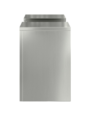 Supporto per piante 2 pcs Argento 24 x 24 x 35 cm