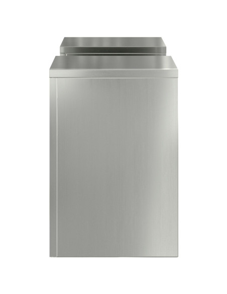 Portavasi da Esterno Colonna 2 pezzi 24x24x35 cm Acciaio Galvanizzato
