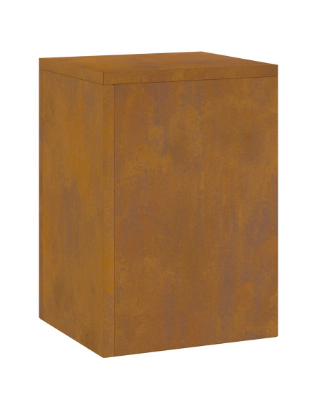 Supporti per Piante da Esterno Pillar 2 pz 24x24x35 cm Acciaio Resistente alle Intemperie