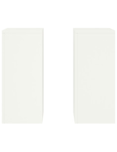 Supporto per piante 2 pcs Bianco 24 x 24 x 55 cm Acciaio