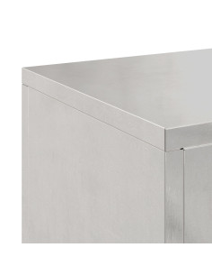 Supporto per piante 2 pcs Argento 24 x 24 x 55 cm