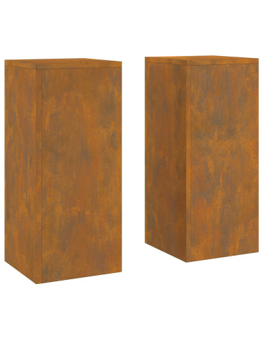Supporto per piante 2 pcs Ruggine 24 x 24 x 55 cm