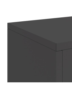 Supporto per piante 2 pcs Nero 24 x 24 x 75 cm Acciaio