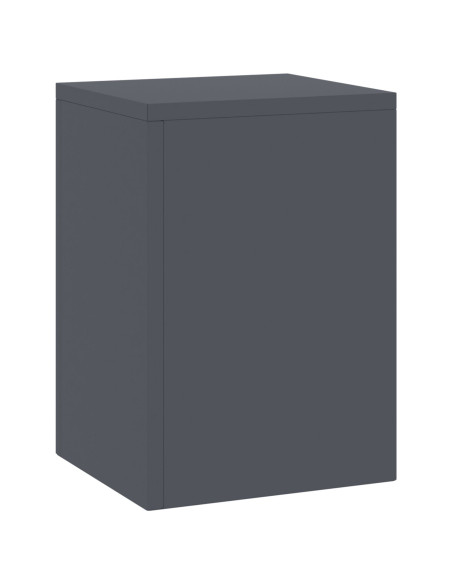 Supporti per Piante da Esterno Pilastro 2 pz Antracite 24x24x35 cm Acciaio