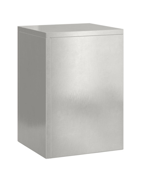 Supporti per Piante da Esterno Colonna 2 pz 24x24x35 cm Acciaio Inossidabile