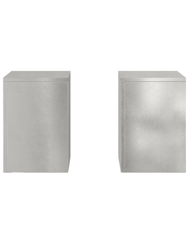 Supporto per piante 2 pcs Argento 24 x 24 x 35 cm