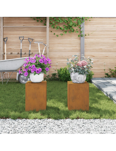 Supporto per piante 2 pcs Ruggine 24 x 24 x 35 cm