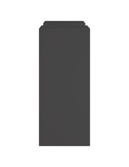 Supporti per Piante da Esterno Pilastro 2 pezzi Nero 24x24x55 cm Acciaio