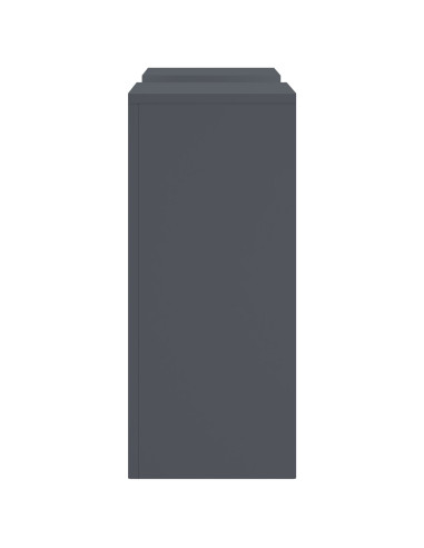 Supporto per piante 2 pcs Antracite 24 x 24 x 55 cm Acciaio