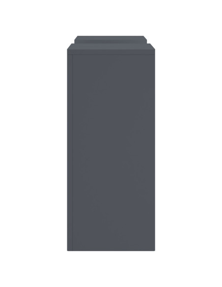 Supporto per piante 2 pcs Antracite 24 x 24 x 55 cm Acciaio