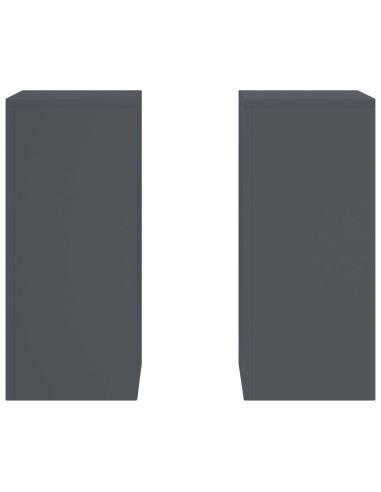 Supporto per piante 2 pcs Antracite 24 x 24 x 55 cm Acciaio