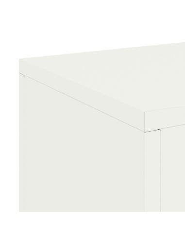 Supporto per piante 2 pcs Bianco 24 x 24 x 75 cm Acciaio