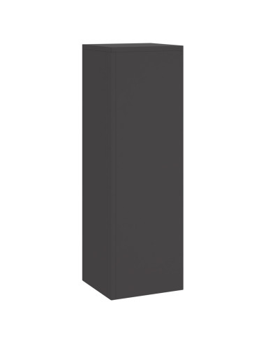 Supporto per piante 3 pcs Nero Acciaio