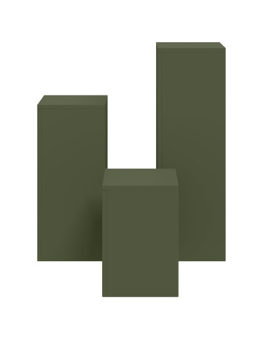 Supporto per piante 3 pcs Oliver verde Acciaio